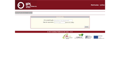 Desktop Screenshot of matriculas.ipleiria.pt