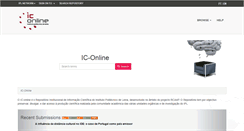 Desktop Screenshot of iconline.ipleiria.pt