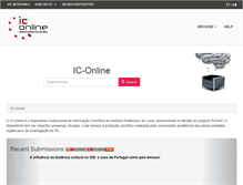 Tablet Screenshot of iconline.ipleiria.pt